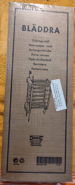 IKEA BLADDRA Newspaper / Magazine Storage Rack **New / Unassembled**