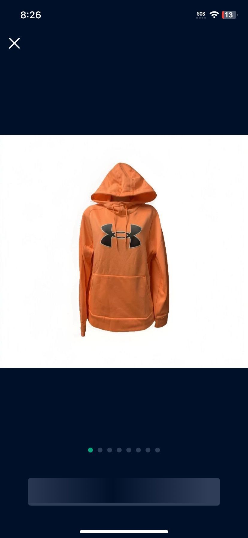 ✨New✨ Large Under Armour Women's Pullover Fleece Hoodie Orange Size