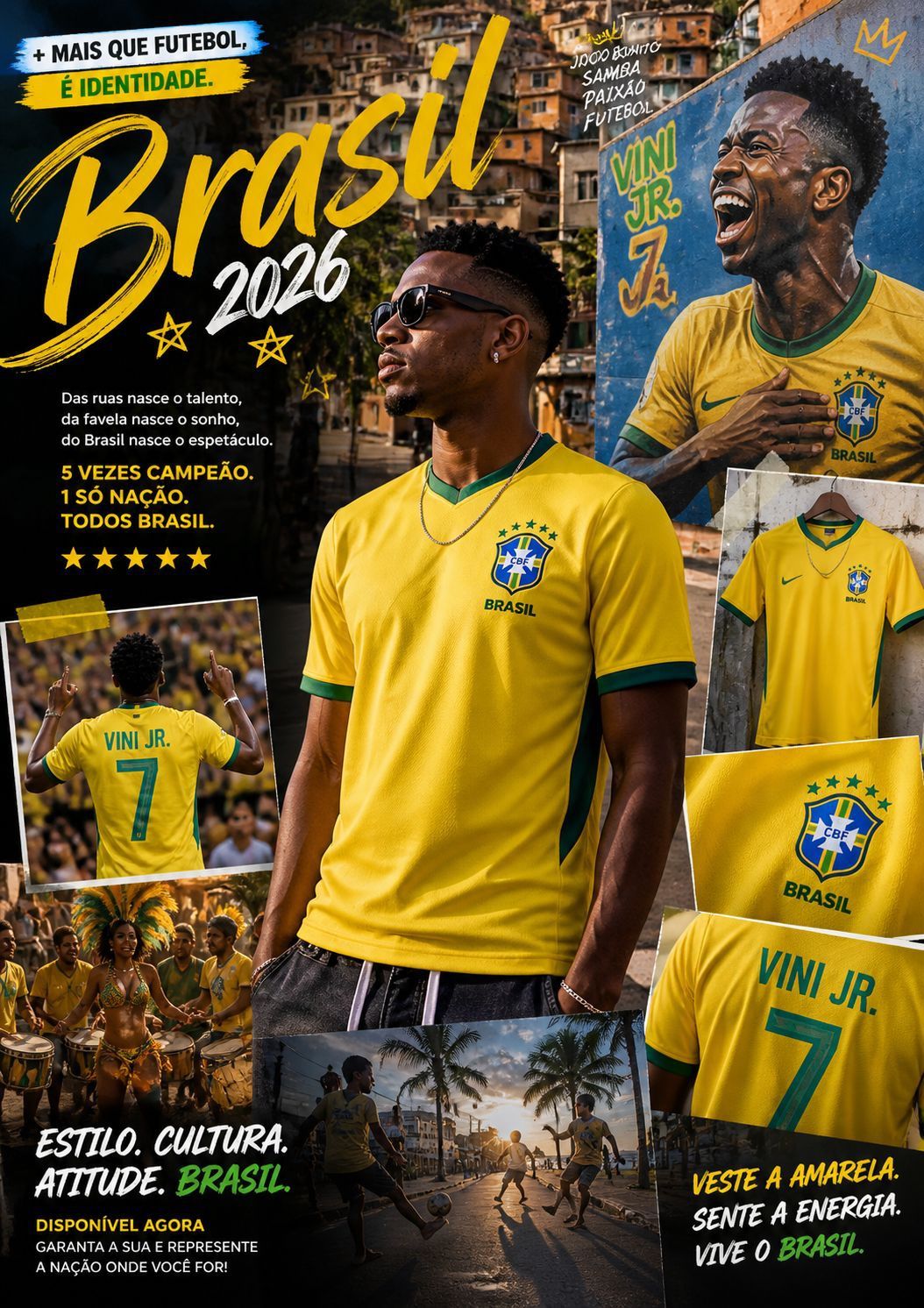 Brasil Jerseys ๐ง๐ท World Cup 2026 โฝ๏ธ