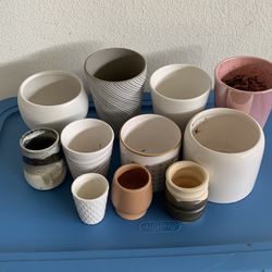 11 Assorted Planters