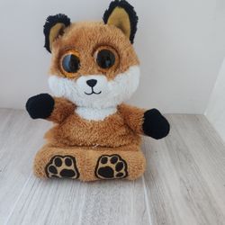 Ty Silk Sly Fox Plush Beanie Cell Phone Holder Small Stuffed Animal 2016
