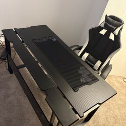 LED Gaming Desk And Chair 