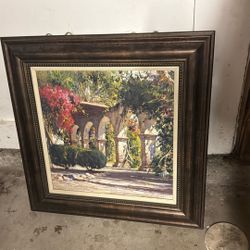 Painting With Wood Frame 