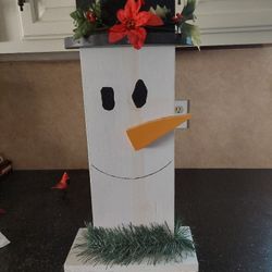 Wooden Snowman Decor
