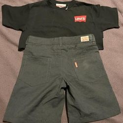 New Custom Kids Levi Unisex Shorts Set Size 6