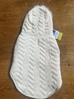 New Top Paw Pink Fur Hood Warm Winter Dog Pet Jacket Medium