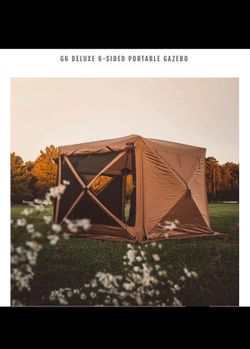 G6 DELUXE 6-SIDED PORTABLE GAZEBO