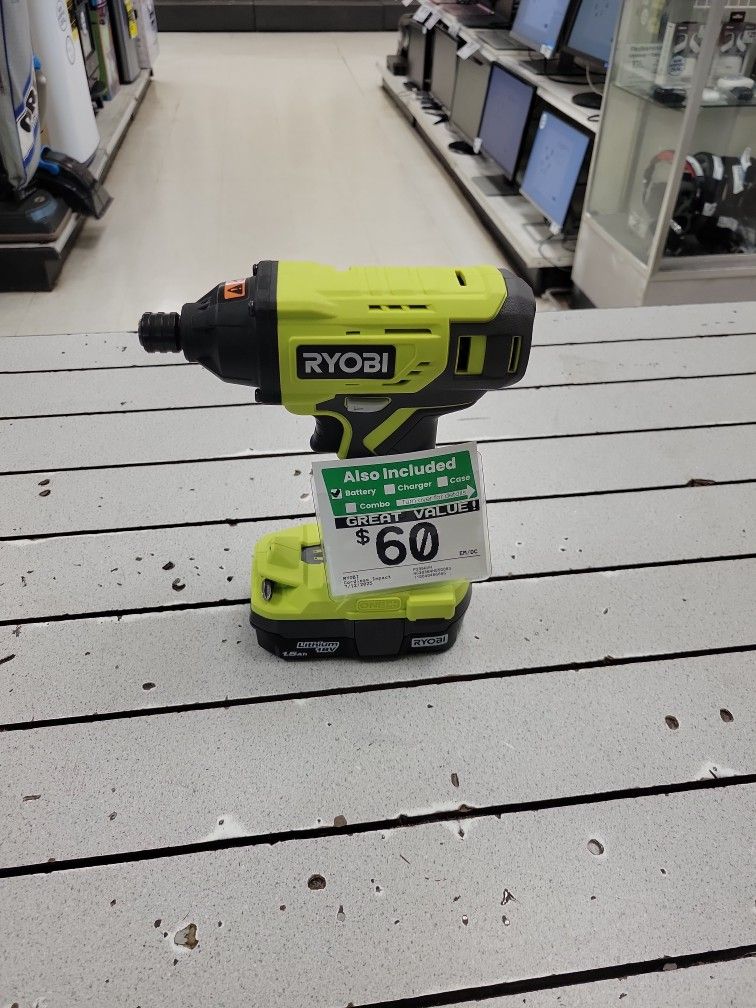 Cordless Ryobi Impact Drill 18v