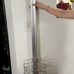 Corner shower caddy tension Pole