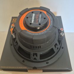 MEMPHIS ( 1 ) 10 INCH 2 OR 4 OHM SELECTABLE VOICE COIL CAR SUBWOOFER 600 WATTS