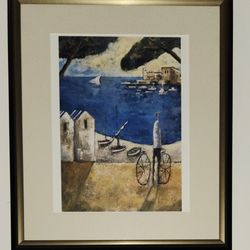 Framed Brisa Marina by Lourenco Painting Print (23 in x 18)