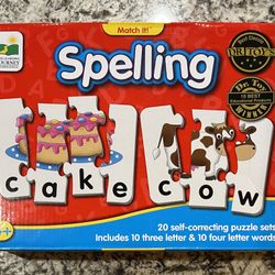 The Learning Journey Match It Self-Correcting Spelling Puzzle