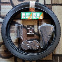 NEW Bicycle Bmx Parts Bundle 24" Black