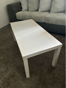 White coffee table