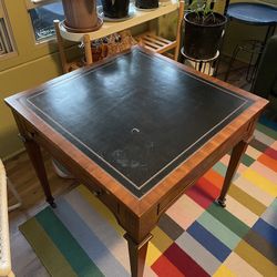 Mid-Century Leather Top Table