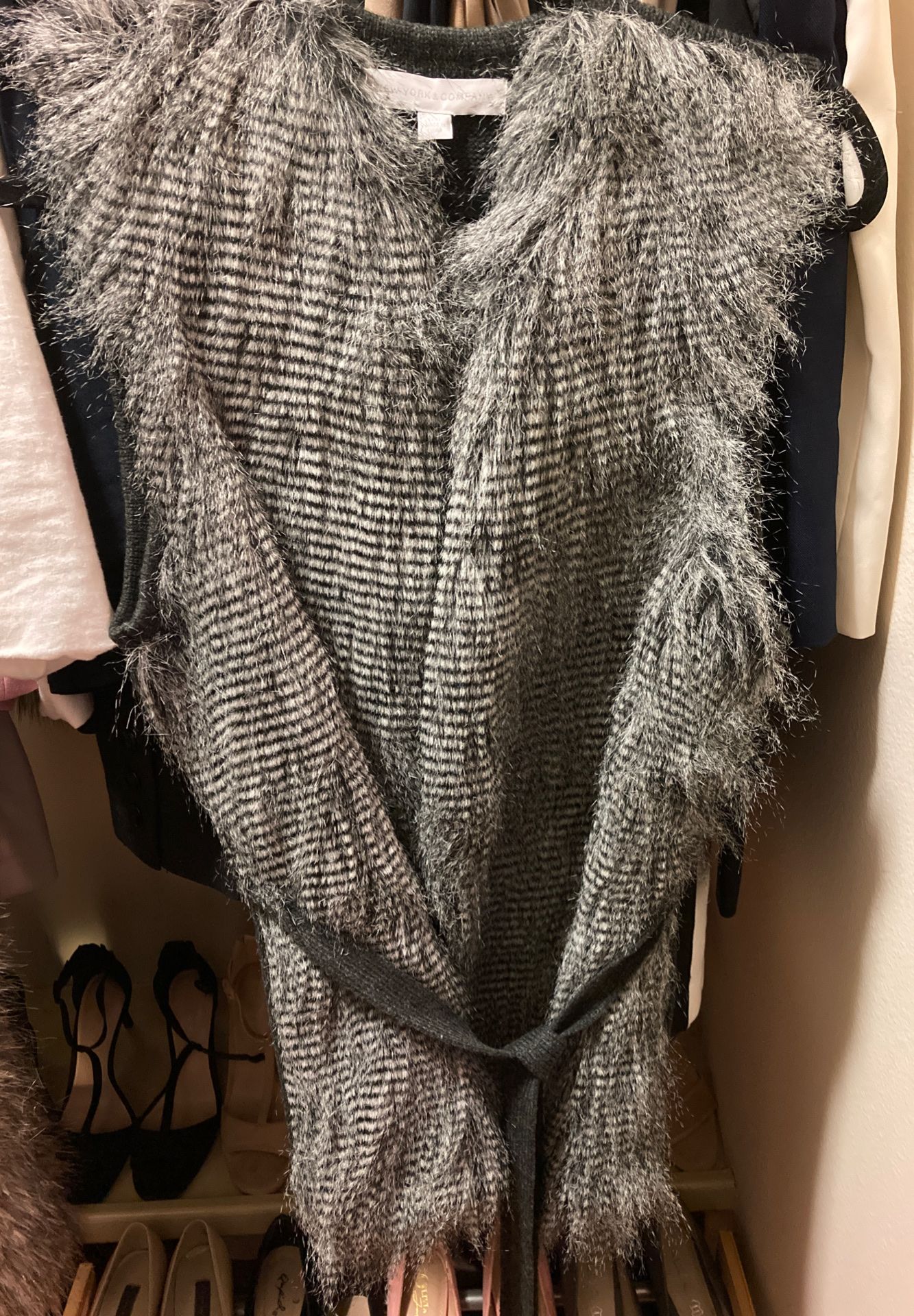 New York and Co. Faux Fur Vest- brand new