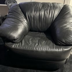 Black Leather Couch