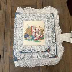 Vintage Floral & Lace Fabric Photo Album 