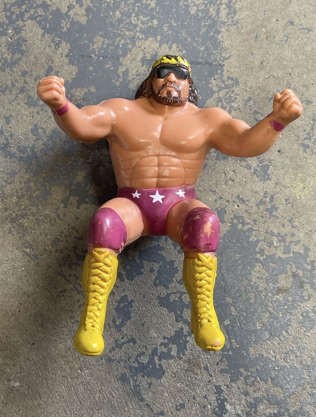 Vintage 1986 WWF Macho Man Randy Savage Thumb Wrestler