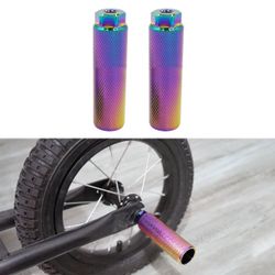 1Pair BMX Pegs Bicycle Pedals MTB Bike Foot Hold Aluminum Alloy Foot Stunt Peg