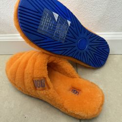 UGG Clementine ‘What The Fluff’ Slides size 12 Gently Worn 