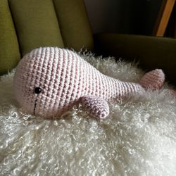 Toy Whale Handmade Crocheted 