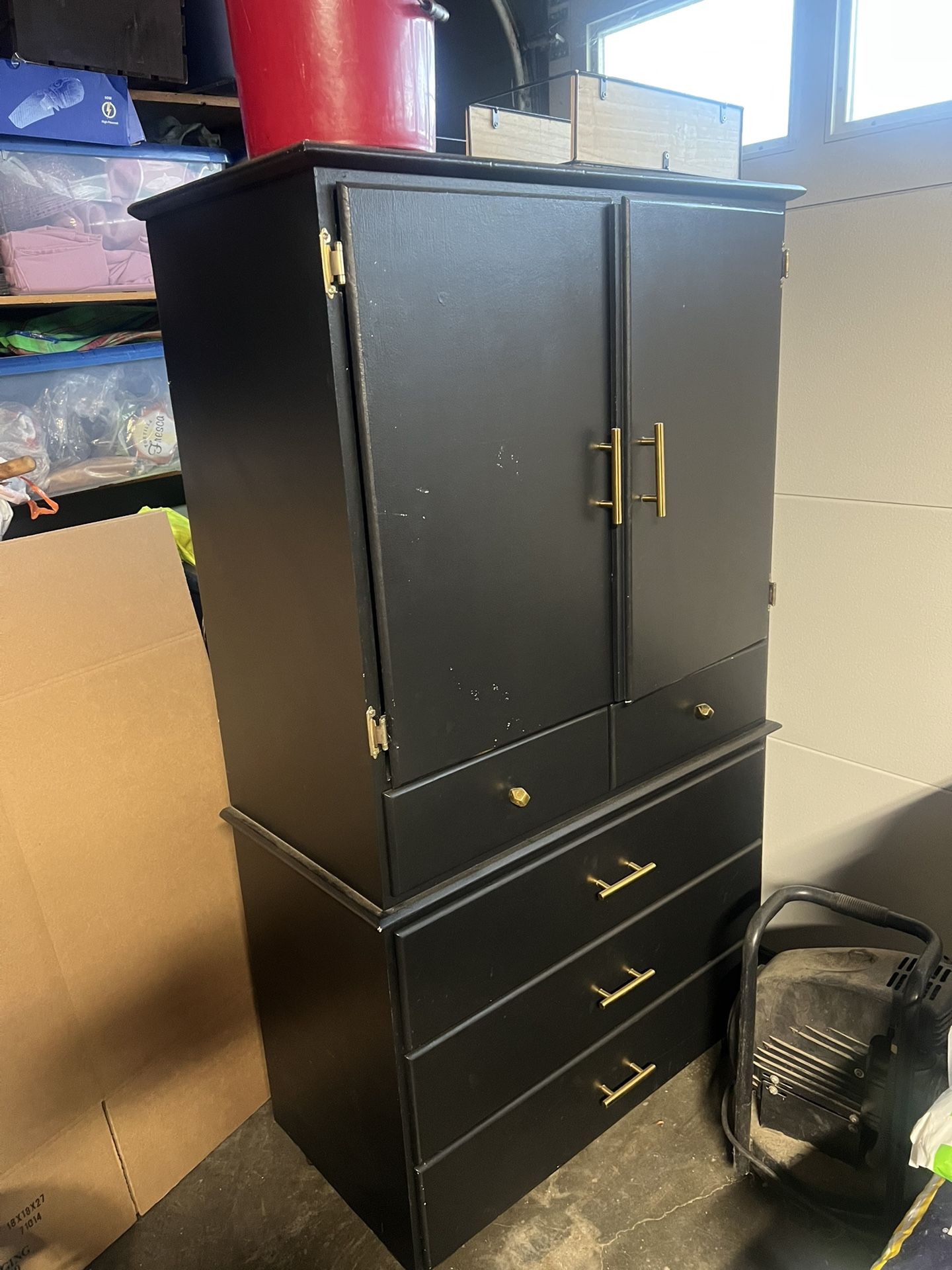 Large Black Dresser