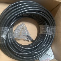 50 Ft Outdoor/indoor Power Extension Cord with Triple outlets , heavy Duty 14/3 Lighted 14gauge, 3 Prong, 15amps, UL Listed