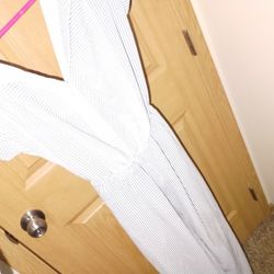 Striped Romper With Belt