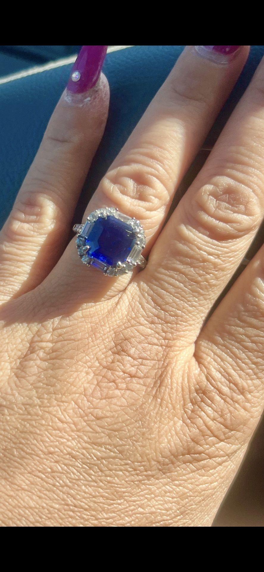 Sapphire Diamond Ring