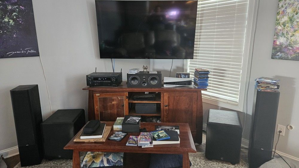 SVS PB -1000 Pro Subwoofers, Prime Towers, Prime Center