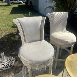 Swivel Cream Chairs 