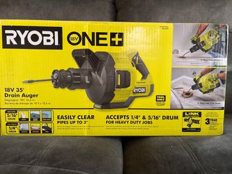 Ryobi 18V ONE+ 35' Drain Auger PCL457B