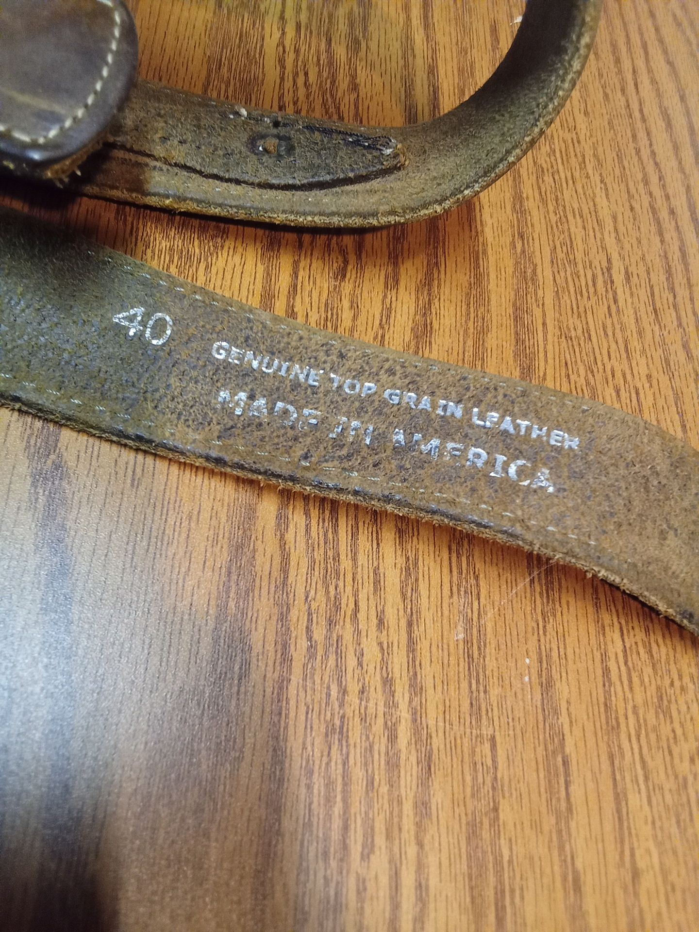 Genuine Top Grain Leather Belt