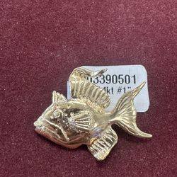 Unisex Charm 14K Yellow Gold 