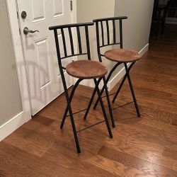 Suede Brown Bar Stools