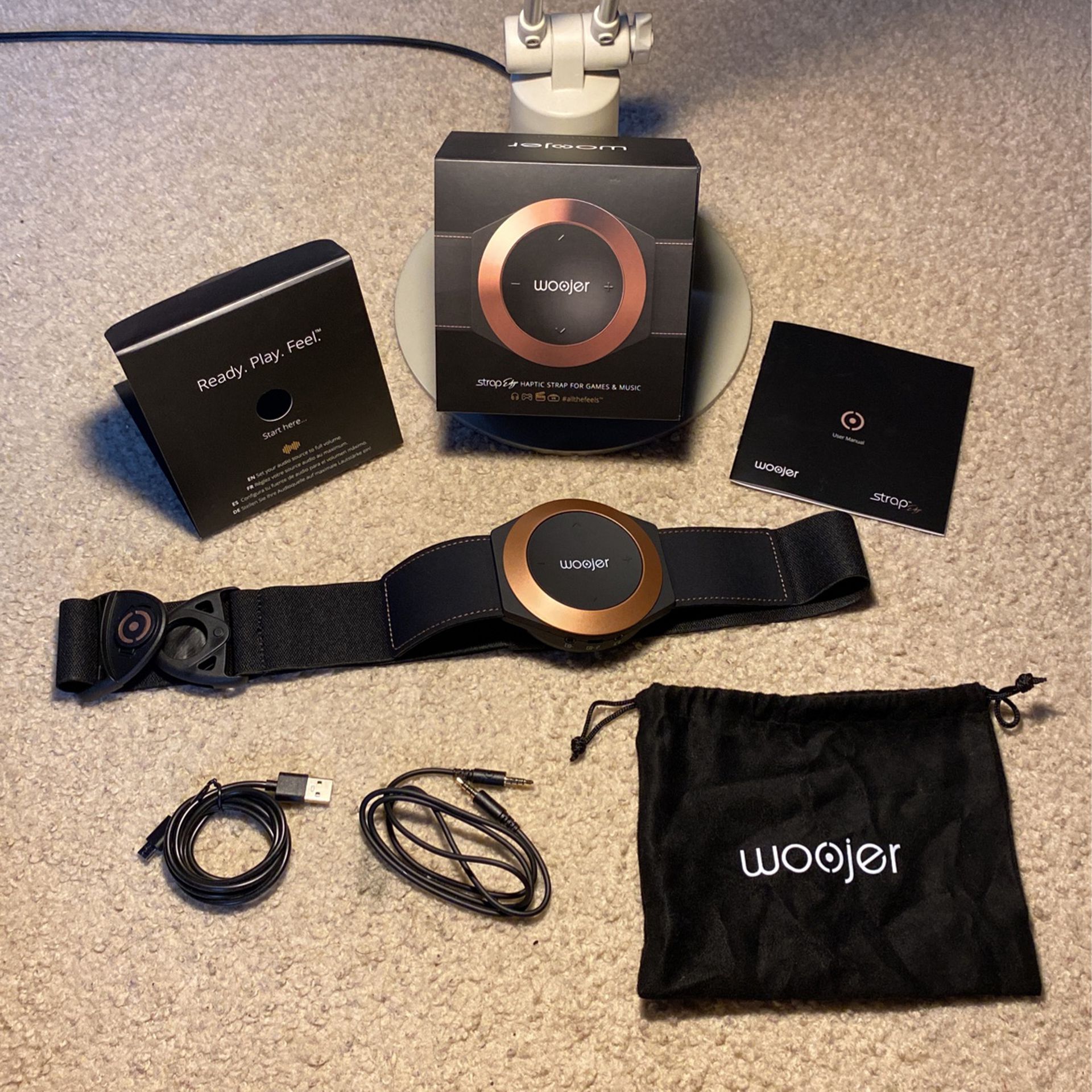 Woofer Gaming haptic Strap Headphone Interface 