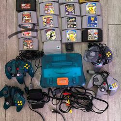 N64 Clear blue bundle