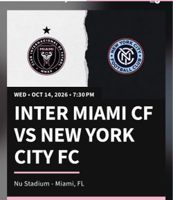 Inter Miami vs New York City