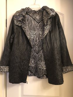 Reversible women’s jacket, Rossi Roma, size 1 XL, Italian size, a little smaller by USA size.