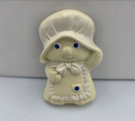 Vintage 1988 Pillsbury Dough Girl Clay 3" Refrigerator Magnet