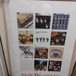 Framed Beatles Poster