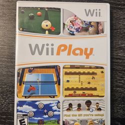 Nintendo Wii Play Video Game Complete