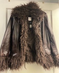 Fashion Nova Fur trim Jacket (medium)