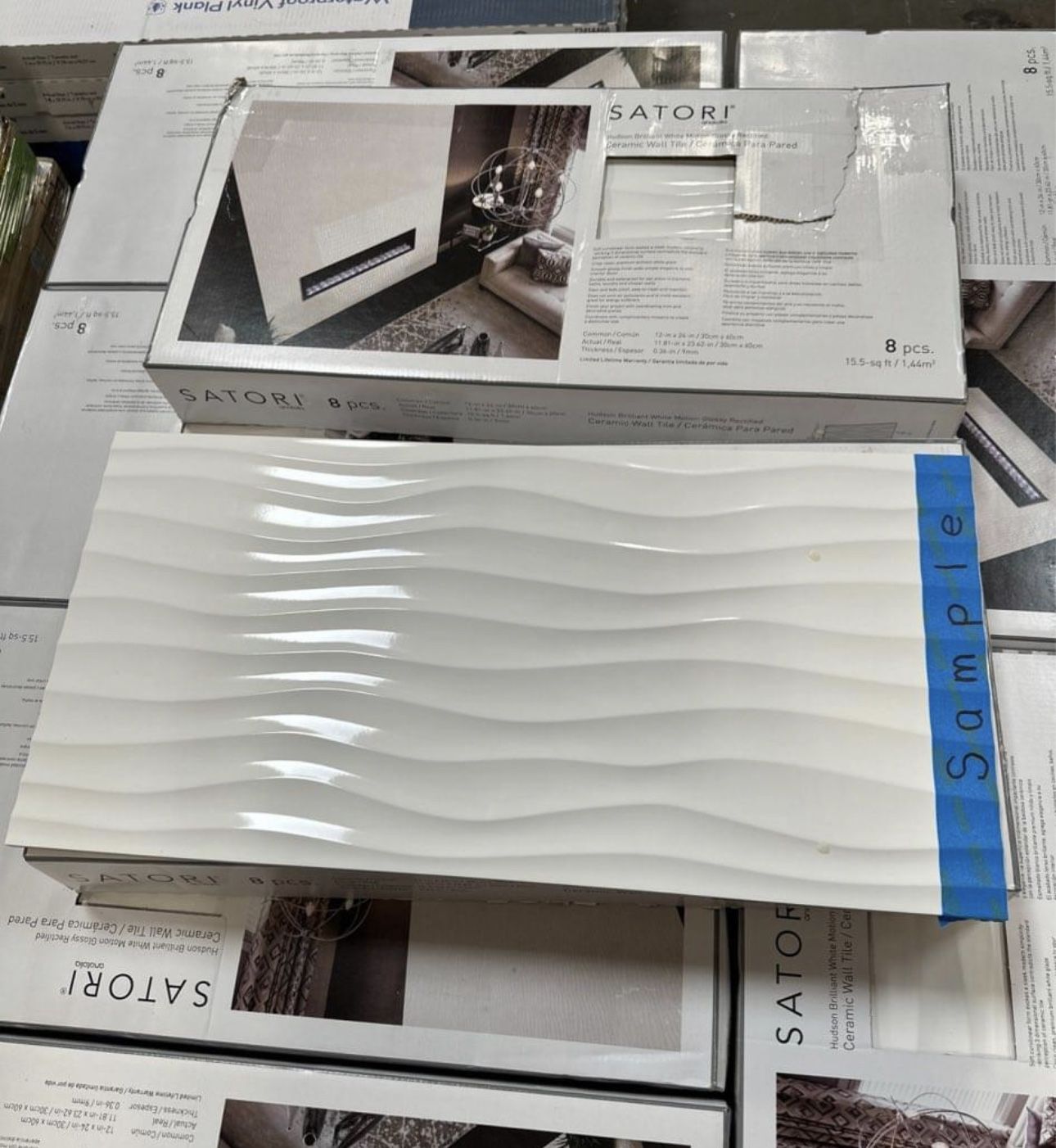 Satori 12x24 Hudson Brilliant 8 Boxes Available 15.5 Sq Ft In Each Box (8tiles)