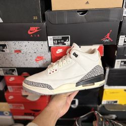 Jordan White Cement Reimagined 3s size 11 USED But Clean 