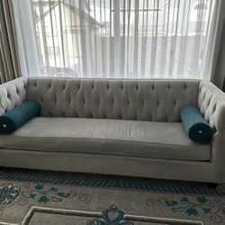 Grey Velvet Sofas 