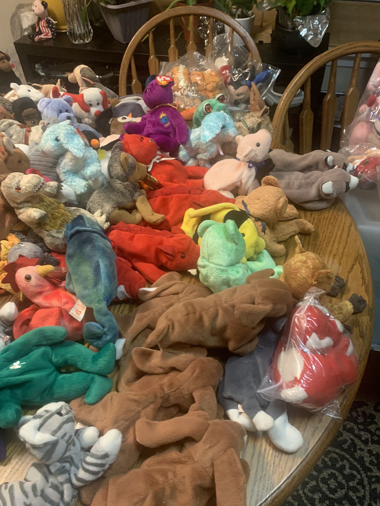 Large Lot Of Beanie Babys