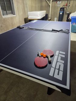 ESPN ping pong table, excellent, new, never used