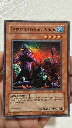 Yu-Gi-Oh Tribe Infecting Virus MFC-076 Vintage Holo MP Condition